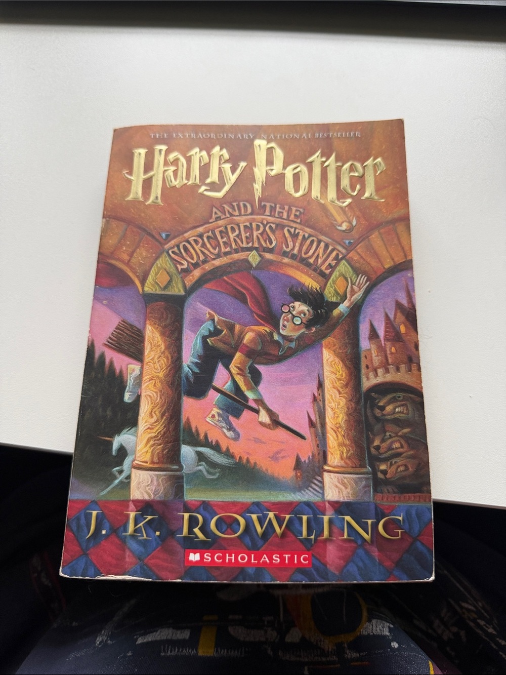 Scholastic Harry Potter Paperback — Purple, Gold, Red Cover